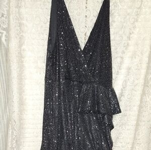 FASHION NOVA BLACK SEQUINS DRESS
